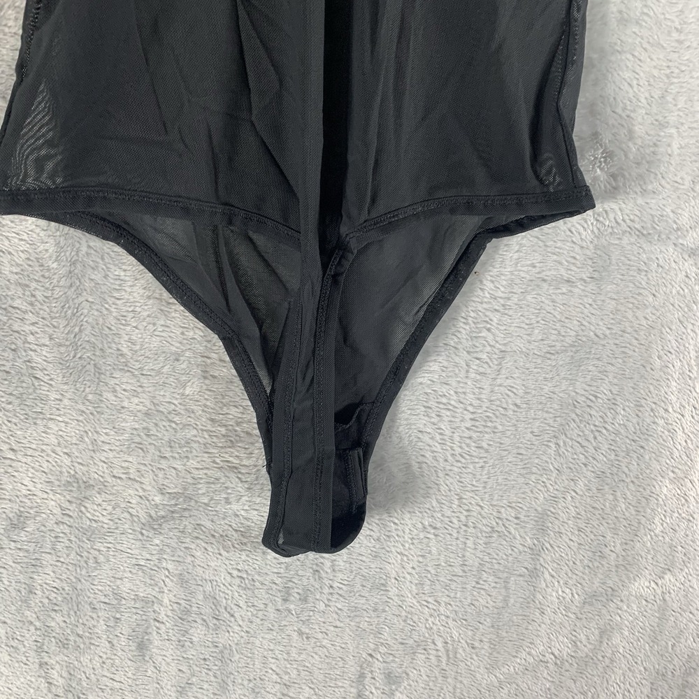 Steve‎ Madden Women's Bodysuit Lingerie M Black Sheer Mesh Thong Sexy Witchy NWT - Picture 9 of 10